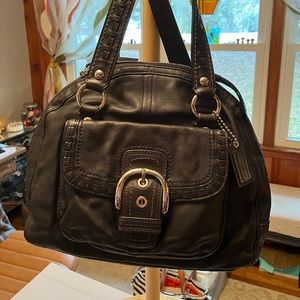 Coach Black Leather Shoulder bag